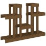 Soporte para plantas madera maciza pino miel 104,5x25x77,5 cm de vidaXL, Soportes para macetas - Ref: Foro24-822100, Precio: ...