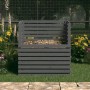 Solid gray pine wood composter 100x100x102 cm by vidaXL, Composters - Ref: Foro24-822194, Price: 177,16 €, Discount: %