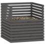 Solid gray pine wood composter 100x100x102 cm by vidaXL, Composters - Ref: Foro24-822194, Price: 177,16 €, Discount: %