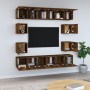 Set de muebles de TV 10 pzas madera contrachapada roble ahumado de vidaXL, Muebles TV - Ref: Foro24-3120215, Precio: 270,99 €...