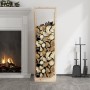 Solid pine wood firewood holder 33.5x30x110 cm by vidaXL, Firewood bags and holders - Ref: Foro24-822621, Price: 48,00 €, Dis...