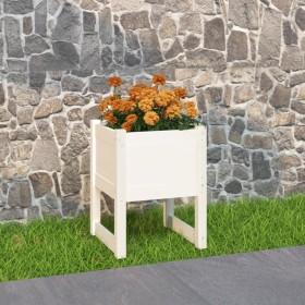 Jardinera madera maciza de pino blanco 40x40x52,5 cm de vidaXL, Maceteros y jardineras - Ref: Foro24-822109, Precio: 39,99 €,...