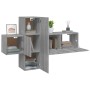 Set de muebles para TV 3 pzas madera contrachapada gris Sonoma de vidaXL, Muebles TV - Ref: Foro24-3120225, Precio: 105,95 €,...