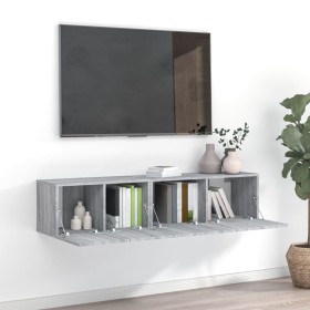 TV furniture set 2 pieces Sonoma gray plywood by vidaXL, TV Furniture - Ref: Foro24-3120279, Price: 68,86 €, Discount: %