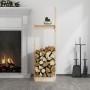 Solid pine wood firewood holder 33.5x30x110 cm by vidaXL, Firewood bags and holders - Ref: Foro24-822616, Price: 35,61 €, Dis...