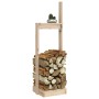 Solid pine wood firewood holder 33.5x30x110 cm by vidaXL, Firewood bags and holders - Ref: Foro24-822616, Price: 35,61 €, Dis...