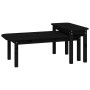 2-piece solid black pine wood coffee table set by vidaXL, Coffee table - Ref: Foro24-822366, Price: 86,99 €, Discount: %