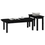 2-teiliges Couchtisch-Set aus massivem schwarzem Kiefernholz von vidaXL, Couchtisch - Ref: Foro24-822366, Preis: 86,35 €, Rab...