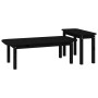 2-piece solid black pine wood coffee table set by vidaXL, Coffee table - Ref: Foro24-822366, Price: 86,99 €, Discount: %