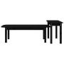 2-piece solid black pine wood coffee table set by vidaXL, Coffee table - Ref: Foro24-822366, Price: 86,99 €, Discount: %