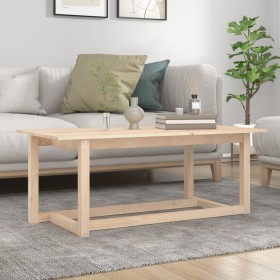 Solid pine wood coffee table 110x55x45 cm by vidaXL, Coffee table - Ref: Foro24-822167, Price: 64,99 €, Discount: %