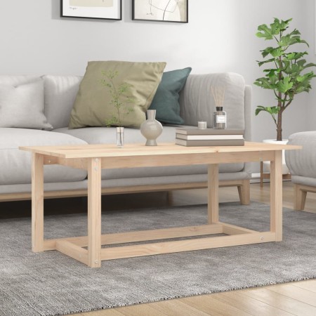 Mesa de centro de madera maciza de pino 110x55x45 cm de vidaXL, Mesas de centro - Ref: Foro24-822167, Precio: 64,99 €, Descue...