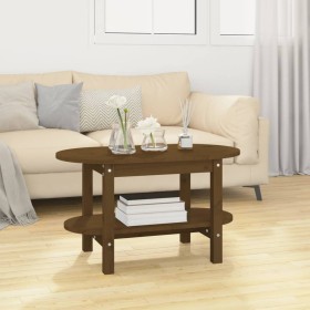 Mesa de centro madera maciza de pino marrón miel 80x45x45 cm de vidaXL, Mesas de centro - Ref: Foro24-822295, Precio: 48,99 €...