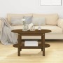 Solid honey brown pine wood coffee table 80x45x45 cm by vidaXL, Coffee table - Ref: Foro24-822295, Price: 48,68 €, Discount: %