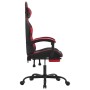 Gaming-Drehstuhl und Fußstütze schwarzes Kunstleder rot von vidaXL, Gaming-Stühle - Ref: Foro24-349556, Preis: 128,95 €, Raba...