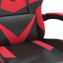 Swivel gaming chair with synthetic leather black red and footrest by vidaXL, Gaming chairs - Ref: Foro24-349556, Price: 128,9...