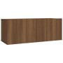 Set de muebles para TV 2 pzas madera contrachapada roble marrón de vidaXL, Muebles TV - Ref: Foro24-3120280, Precio: 82,84 €,...