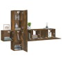 Set de muebles de TV 5 pzas madera contrachapada roble ahumado de vidaXL, Muebles TV - Ref: Foro24-3120221, Precio: 145,87 €,...