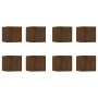 Wall-mounted TV furniture 8 units brown oak 30.5x30x30 cm by vidaXL, TV Furniture - Ref: Foro24-3120325, Price: 154,08 €, Dis...