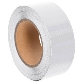 White PVC reflective adhesive tape 5 cm x 20 m by vidaXL, Road and traffic signs - Ref: Foro24-153116, Price: 14,99 €, Discou...