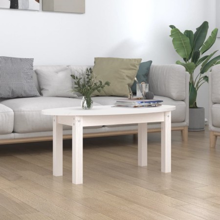 Solid white pine wood coffee table 80x40x35 cm by vidaXL, Coffee table - Ref: Foro24-822348, Price: 53,53 €, Discount: %