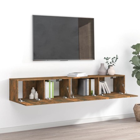 TV furniture set, 2 pieces, smoked oak plywood. by vidaXL, TV Furniture - Ref: Foro24-3120281, Price: 72,09 €, Discount: %