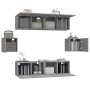 Set de muebles para TV 6 pzas madera contrachapada gris Sonoma de vidaXL, Muebles TV - Ref: Foro24-3120267, Precio: 176,77 €,...