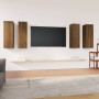 TV furniture set, 4 units, brown oak plywood, 30.5x30x90cm by vidaXL, TV Furniture - Ref: Foro24-3120331, Price: 184,90 €, Di...