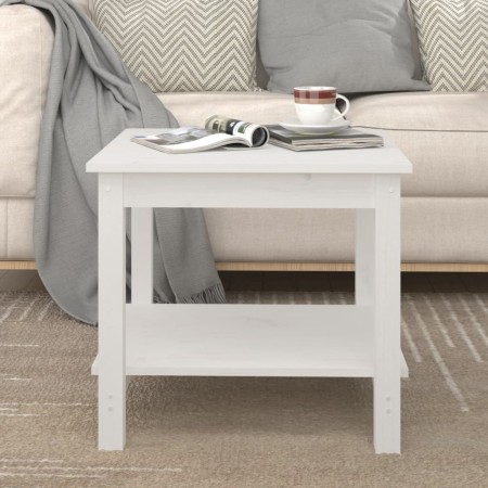 Solid white pine wood coffee table 50x50x45 cm by vidaXL, Coffee table - Ref: Foro24-822278, Price: 72,15 €, Discount: %