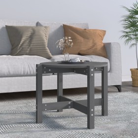 Solid gray pine wood coffee table 62.5x45 cm by vidaXL, Coffee table - Ref: Foro24-822304, Price: 49,99 €, Discount: %