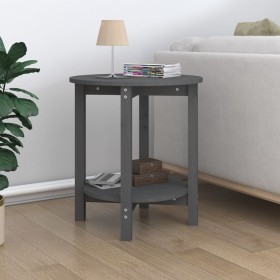 Solid gray pine wood coffee table Ø55x60 cm by vidaXL, Coffee table - Ref: Foro24-822354, Price: 61,99 €, Discount: %