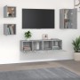 TV furniture set 5 pieces Sonoma gray plywood by vidaXL, TV Furniture - Ref: Foro24-3120276, Price: 142,99 €, Discount: %