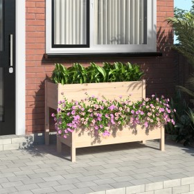 Solid pine wood planter 110x84x75 cm by vidaXL, Pots and planters - Ref: Foro24-822262, Price: 144,99 €, Discount: %