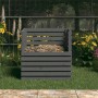 Solid gray pine wood composter 80x80x78 cm by vidaXL, Composters - Ref: Foro24-822189, Price: 120,08 €, Discount: %