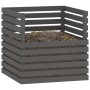 Solid gray pine wood composter 80x80x78 cm by vidaXL, Composters - Ref: Foro24-822189, Price: 120,08 €, Discount: %