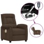 Electric massage chair brown microfiber fabric by vidaXL, Electric massage chairs - Ref: Foro24-3098589, Price: 233,55 €, Dis...