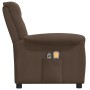 Electric massage chair brown microfiber fabric by vidaXL, Electric massage chairs - Ref: Foro24-3098589, Price: 233,99 €, Dis...