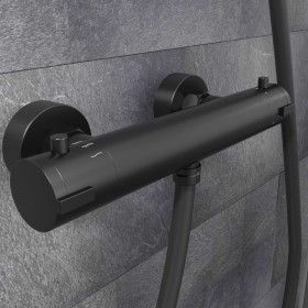 SCHÜTTE Thermostatic shower tap LONDON 5.5 cm matte black by SCHÜTTE, Faucets - Ref: Foro24-434563, Price: 114,19 €, Discount: %