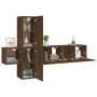 Set de muebles para TV 5 pzas madera contrachapada roble marrón de vidaXL, Muebles TV - Ref: Foro24-3120223, Precio: 145,95 €...