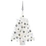 Árbol de Navidad preiluminado con luces y bolas blanco 65 cm de vidaXL, Arboles de navidad - Ref: Foro24-3077716, Precio: 50,...