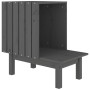 Solid gray pine wood cat house 60x36x60 cm by vidaXL, Cat furniture - Ref: Foro24-822454, Price: 63,11 €, Discount: %