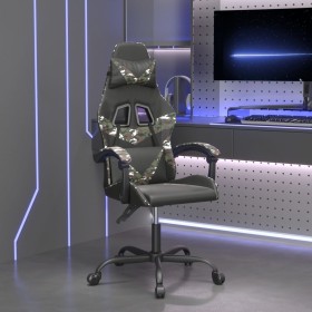 Drehbarer Gaming-Stuhl aus schwarzem und tarnfarbenem Kunstleder von vidaXL, Gaming-Stühle - Ref: Foro24-349554, Preis: 122,9...