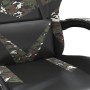 Silla gaming giratoria cuero sintético negro y camuflaje de vidaXL, Sillones para videojuegos - Ref: Foro24-349554, Precio: 1...