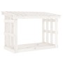 Solid white pine firewood rack 108x64.5x77 cm by vidaXL, Accessories for bags and firewood holders - Ref: Foro24-822433, Pric...