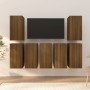 TV furniture 7 pcs brown oak plywood 30.5x30x60 cm by vidaXL, TV Furniture - Ref: Foro24-3120337, Price: 166,81 €, Discount: %