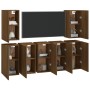 TV furniture 7 pcs brown oak plywood 30.5x30x60 cm by vidaXL, TV Furniture - Ref: Foro24-3120337, Price: 166,81 €, Discount: %