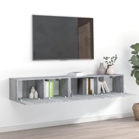 TV furniture set 2 pieces Sonoma gray plywood by vidaXL, TV Furniture - Ref: Foro24-3120282, Price: 77,38 €, Discount: %