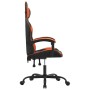 Black and orange synthetic leather swivel gaming chair by vidaXL, Gaming chairs - Ref: Foro24-349573, Price: 122,99 €, Discou...