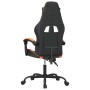 Drehbarer Gaming-Stuhl aus schwarzem und orangefarbenem Kunstleder von vidaXL, Gaming-Stühle - Ref: Foro24-349573, Preis: 115...