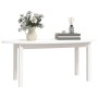 Solid white pine wood coffee table 110x55x45 cm by vidaXL, Coffee table - Ref: Foro24-822343, Price: 71,21 €, Discount: %